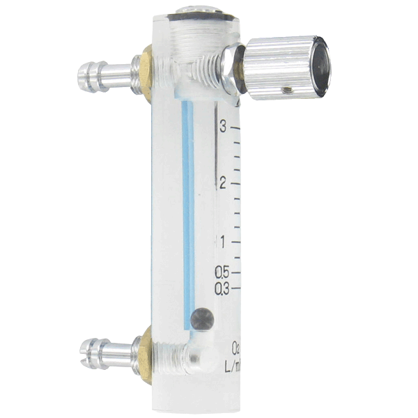 4Pcs 0.5-5LPM Tube Oxygen Flow Meter Regulator w/ Control Valve Measure Air 