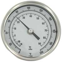 70 to 370°F Dwyer Pipe-Mount Bimetal Surface Thermometer 1-5/8 to 2-3/8 Pipe STC461 