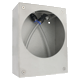 Instrument enclosure, 304SS, brushed finish, compatible with 2000 Magnehelic® gage