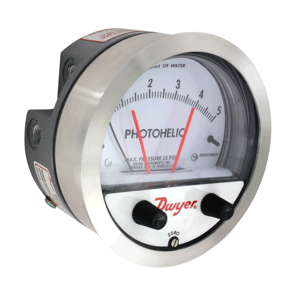 Dwyer Series 3000 Photohelic Pressure Switch Gage for sale online