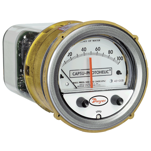 Dwyer Mini-Photohelic Series MP Differential Pressure Switch/Gauge Range 0-10WC 