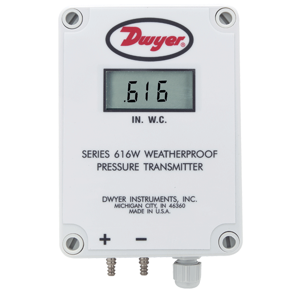 Dwyer Series  647 Wet/Wet Differential Pressure Transmitter 0-5WC Range 0-5WC Range Dwyer Instruments 647-3 