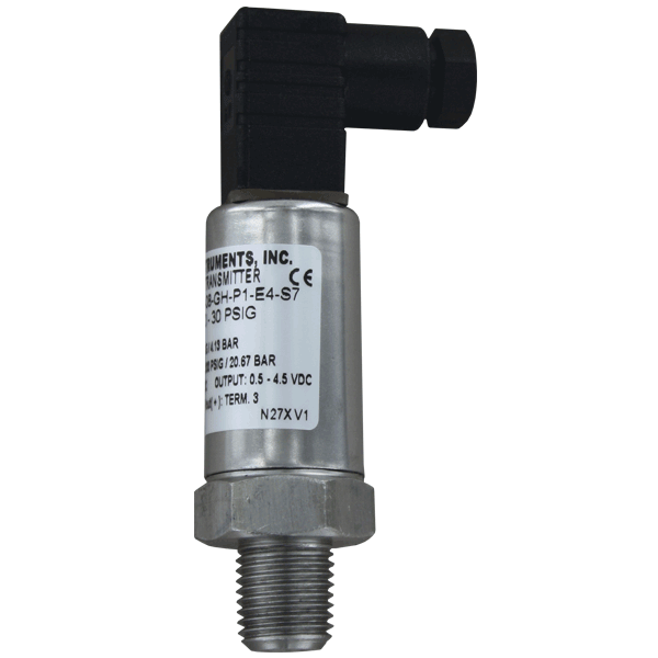 628-08-GH-P1-E4-S1 2 Wire 0-30 psig DIN Plug 4-20 mA Dwyer Indl Pr Transmitter 