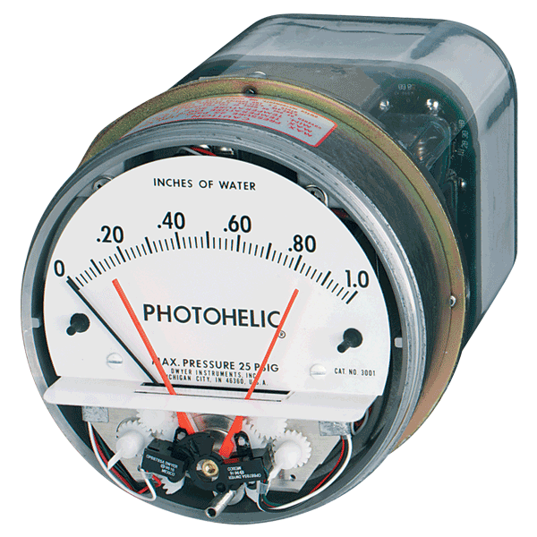 Dwyer Series 3000 Photohelic Pressure Switch Gage A3002 for sale online 