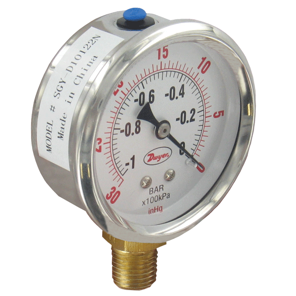 Details about   Dwyer 2310 c pressure gauge 