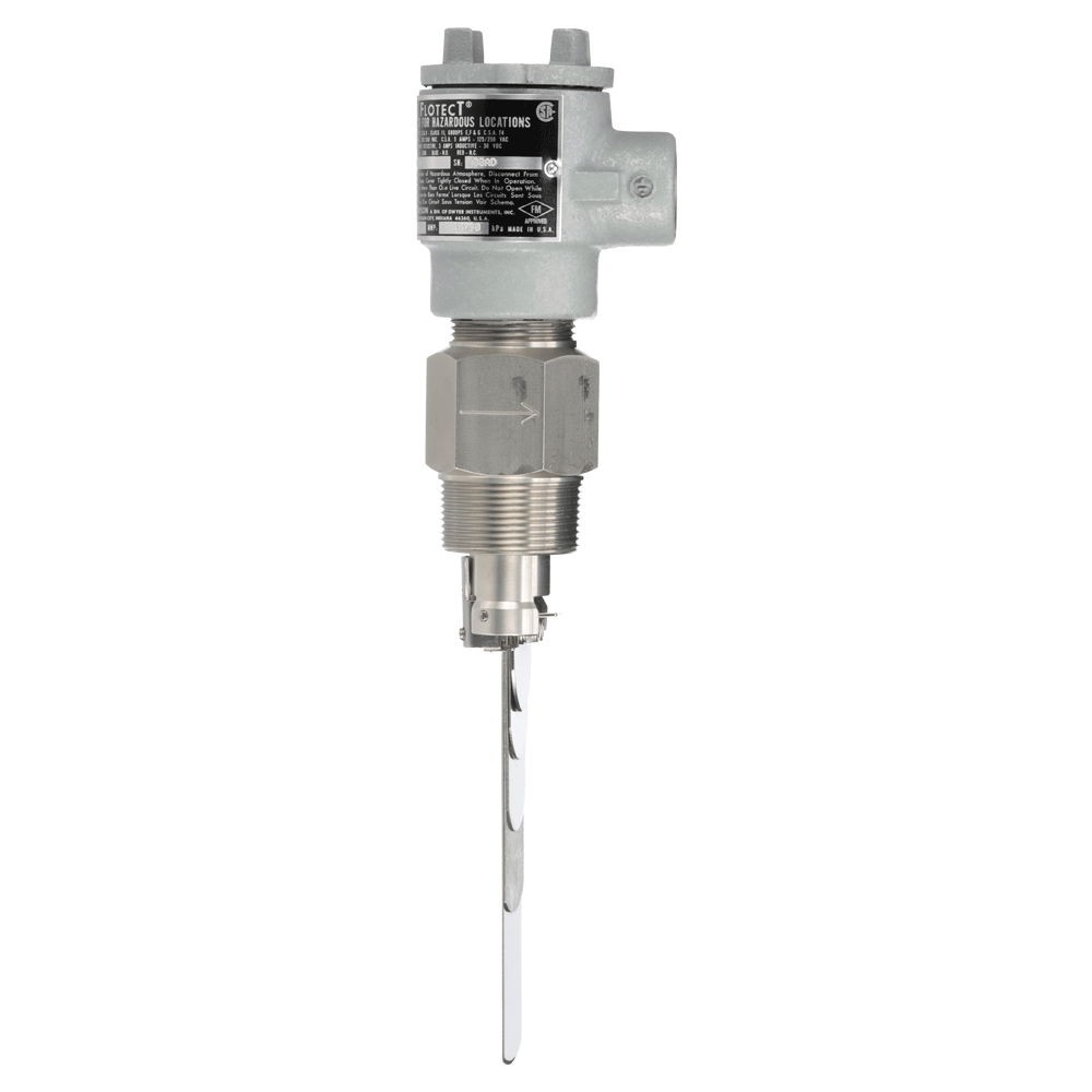 Dwyer Flotect Series V6 Mini-Size Flow Switch 1-1/2 NPT Process Connection Brass Tee SPDT Snap Switch Brass Upper and Lower Housing 