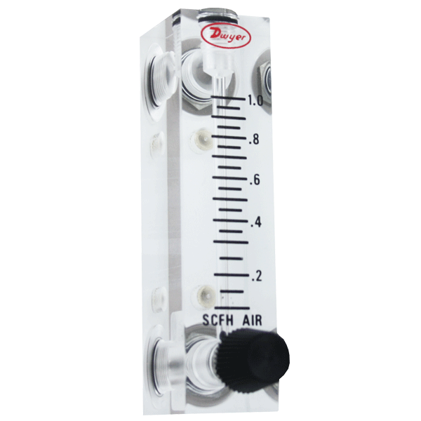 Dwyer Instruments Visi-Float Acrylic Flowmeter VFB-85-SSV Range 0.5-2.0 GPM 